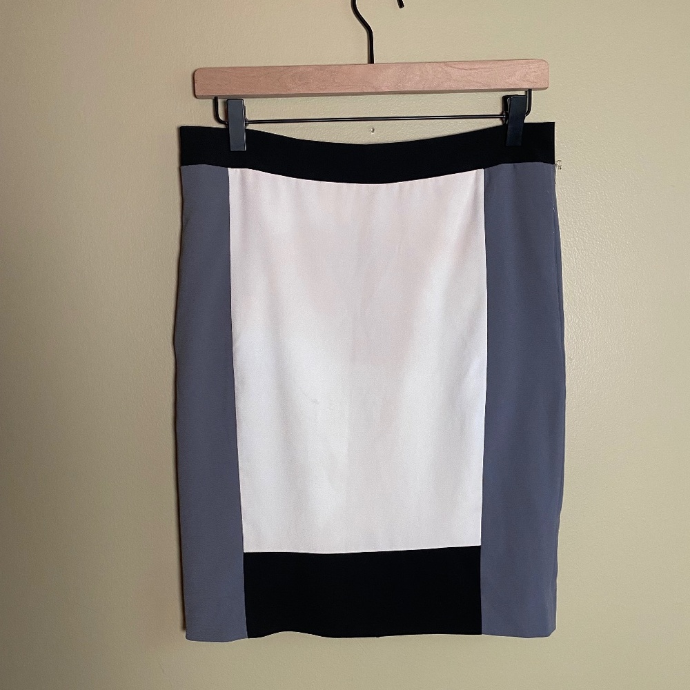 Narciso Rodriguez for Design Women's Colorblock Pencil Skirt Size 2 Multicolor